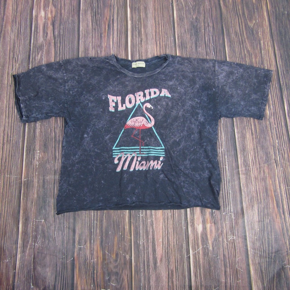 Florida Miami Shirt Mens Large Flamingo Graphic Urban Nation 90s Style Tee
